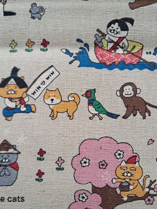 Neko kawaii écru