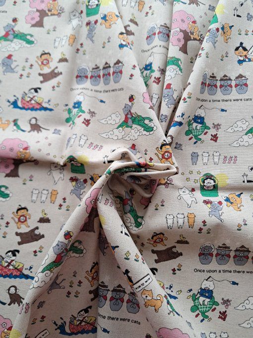Neko kawaii écru