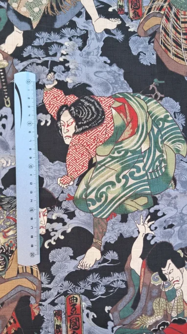 Guerrier Ukiyo-e noir