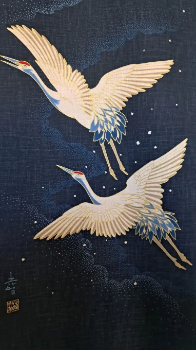 panneau japonais grue tsuru