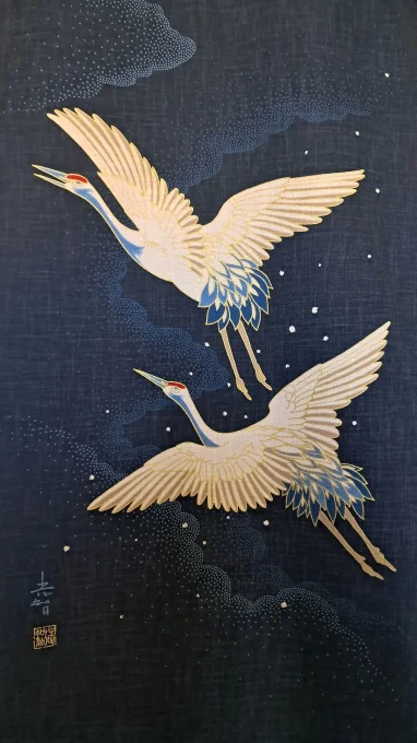 panneau japonais grue tsuru