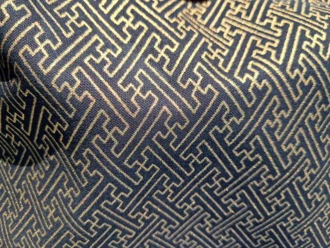 Tissu japonais Sayagata doré