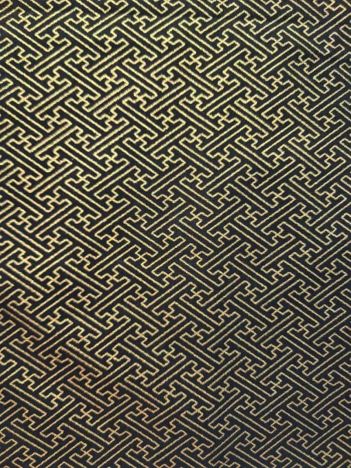 Tissu japonais Sayagata doré