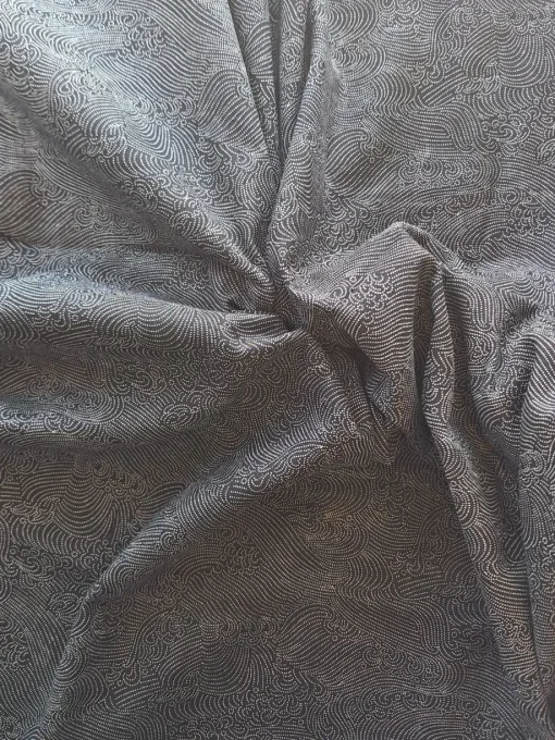 tissu japonais nami noir