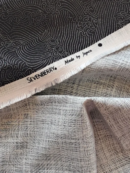 tissu japonais nami noir