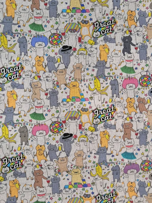 tissus japonais chats insolites