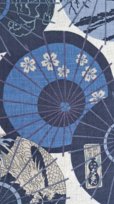 tissu-japonais-parapluie-bleu