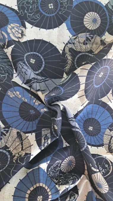 tissu-japonais-parapluie-bleu