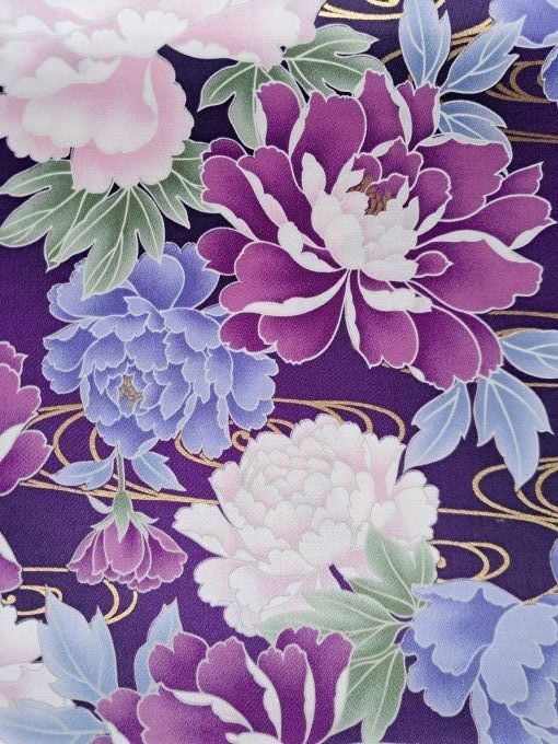 Hana/Pivoine fond violet